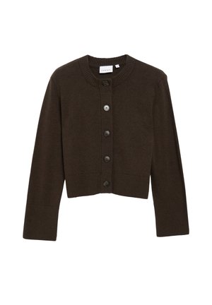 comma, STRICKJACKE - Strickjacke - dunkelbraun