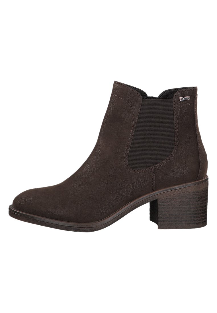 Stivaletti s.Oliver Tronchetti - dark brown/marrone scuro