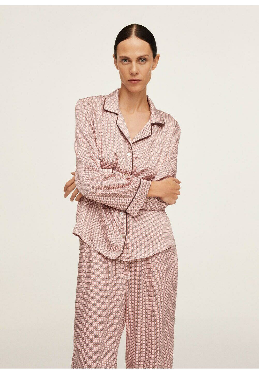 Mango PRINTED PAJAMA SHIRT 