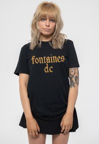 Paradiso Clothing FONTAINES D C GOTHIC BAND LOGO - Print T-shirt - black
