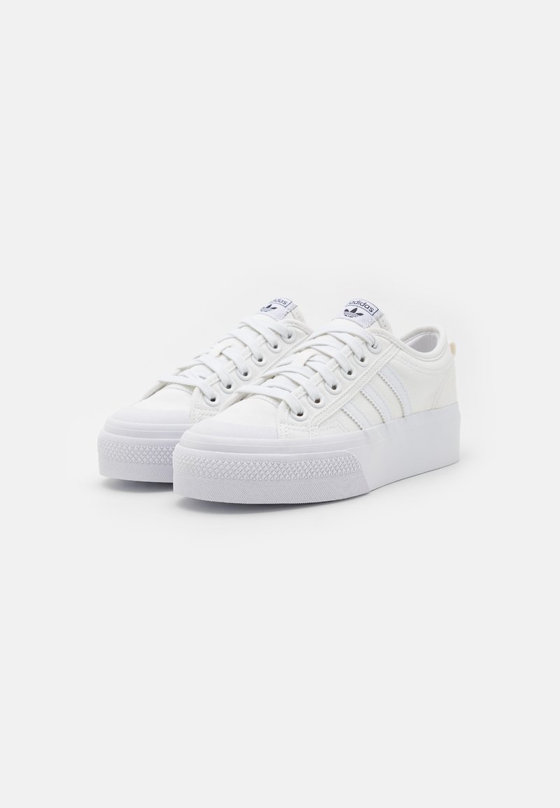 adidas Originals NIZZA PLATFORM - Trainers - cloud white/white - Zalando