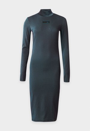 EA7 Emporio Armani, TRAIN DRESS - Robe en jersey - black/mysterioso/blue fish