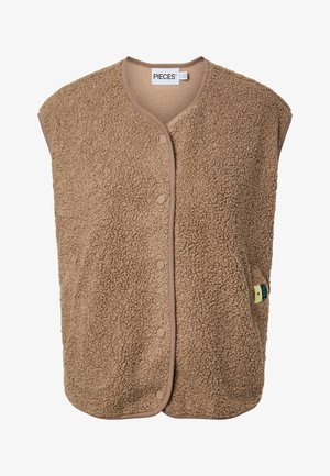 Pieces PCKATTY - Vest - silver mink