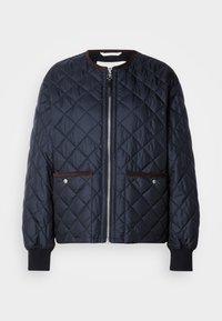 JACKET QUILTED, COLLARLESS PATCHED POCKETS - Übergangsjacke - deep night blue