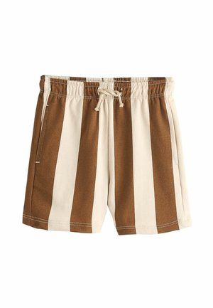 Next REGULAR FIT - Tepláky - chocolate brown and ecru