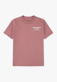 Κοντομάνικο ροζ βαμβακερό T-shirt. Διαθέτει το λευκό τυπωμένο κείμενο "ABERCROMBIE & FITCH NYC EST. 1892" μπροστά. Κλασικός στρογγυλός λαιμός.