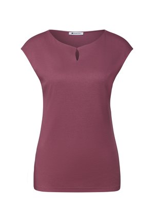 Street One, DROPPED SHOULDER SHIRT MIT CUT-OUT - T-Shirt basic - dark clouded blush