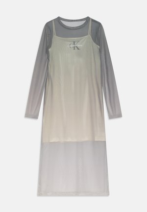 GRADIENT LONG DRESS - Maxikjole - gradient meteor green
