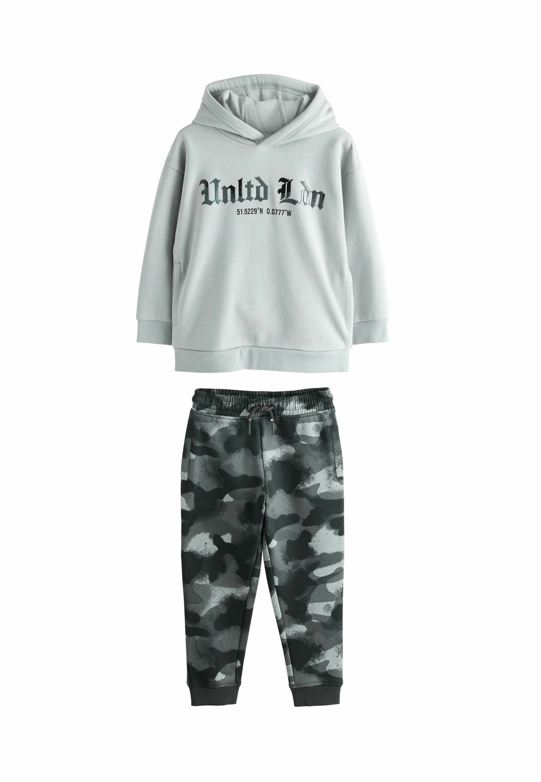 Next REGULAR FIT JOGGERS SET Sweatshirt camouflage/grau