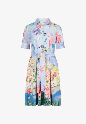 Vera Mont, VERA MONT MIT KNOPFLEISTE HEMDBLUSENKLEID - Blousejurk - light blue red