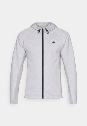 Lacoste Sport JACKET HOODED CLASSIC - Bluză de trening - silver chine/elephant grey