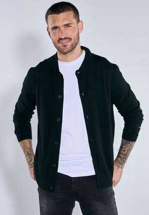 Strickjacke - schwarz