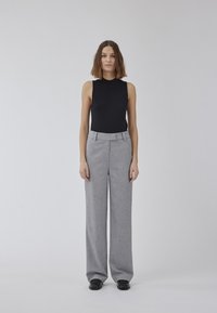 Modström HEART PANTS - Nadrágok - grey melange