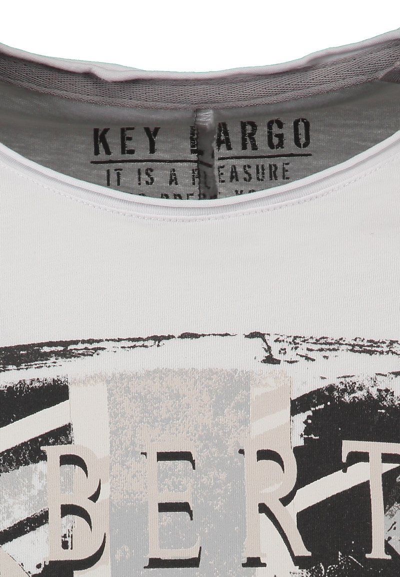 KEY LARGO Klbeard Round T-Shirt Uomo – Cotone Morbido Con Stampa Sul Petto - 2