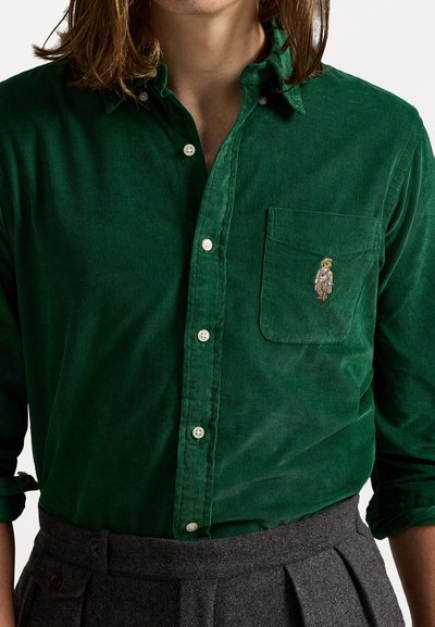 Polo Ralph Lauren CUSTOM FIT POLO BEAR CORDUROY SHIRT - Krekls - new forest