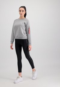 Alpha Industries - WM AI STRIPE WMN - Leggings - black Immagine in miniatura 1