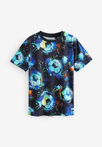 Next GRAPHIC SHORT SLEEVE 2 PACK STANDARD - Triko s potiskem - blue football