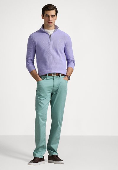 Polo Ralph Lauren KNIT COTTON QUARTER ZIP JUMPER - Trui - sky lavender
