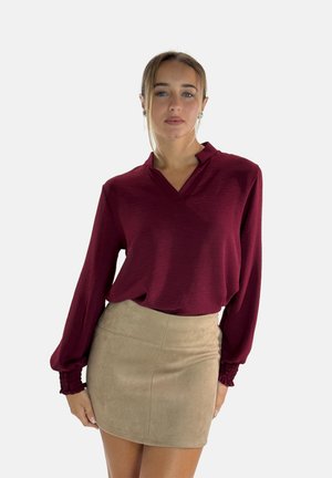 Long sleeved top - weinrot