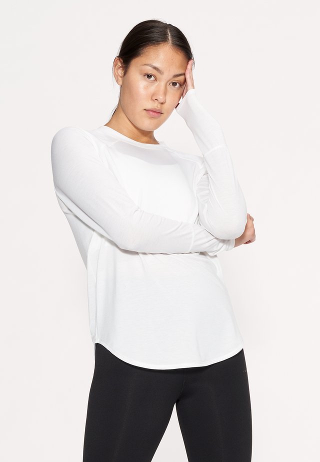 CLARA LOOSE LS - Långärmad tröja - white