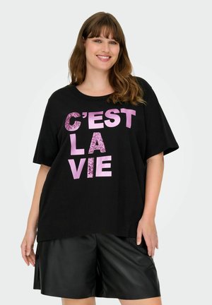 T-shirt imprimé - black