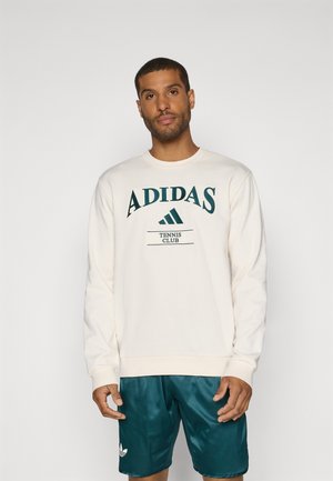 HERITAGE TENNIS GRAPHIC CREW - Sweatshirt - chalk white   aurora ivy