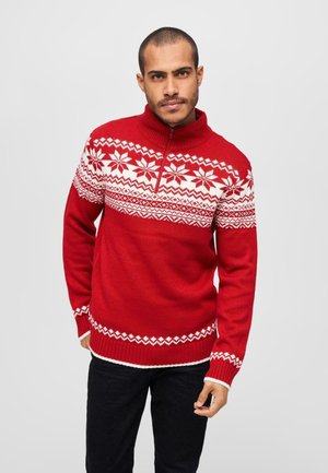 Brandit TROYER NORWEGER - Sweter - red