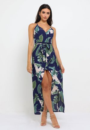 WRAP CAMI TIE MAXI - Maxi dress - navy