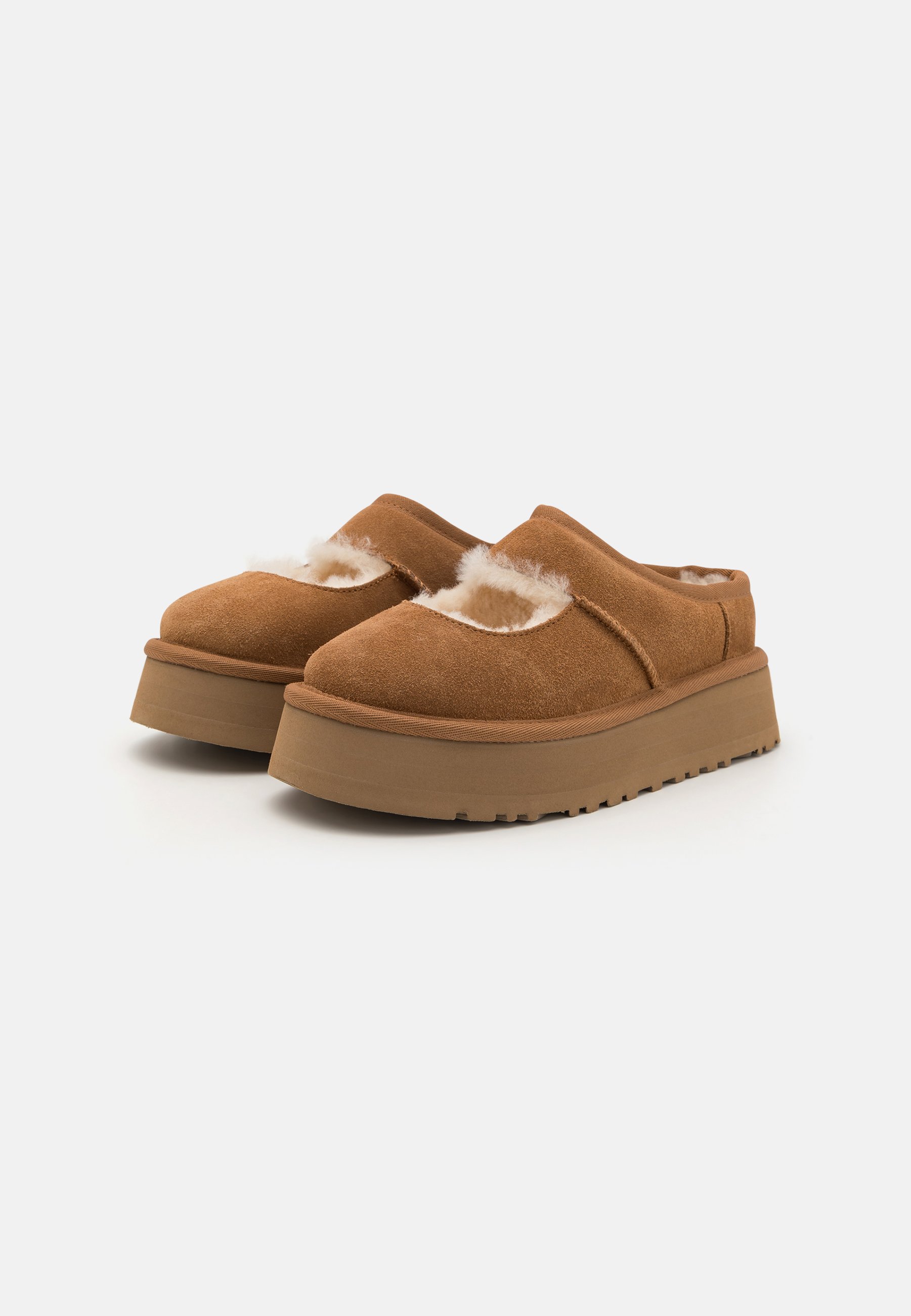 UGG BEA MARY JANE - Klapki płaskie/wielbłądzi - Zalando.pl