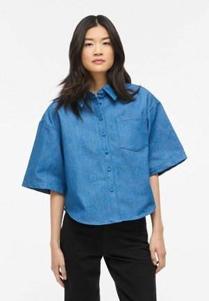 VILUNA 3/4-ARM - Skjortebluse - medium blue denim