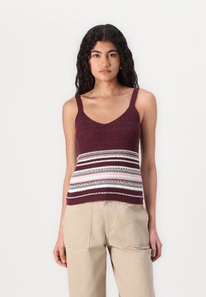 JDYTROPICA V NECK - Top - fig/chalk pink/birch