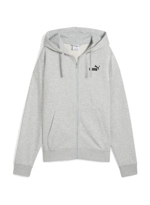 SMALL LOGO COMFORT MIT DURCHGEHENDEM  - Majica s kapuljačom i patentnim zatvaračem - light gray heather