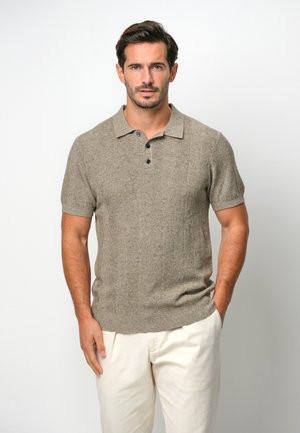 PROFUOMO SHORT SLEEVE - Poloshirt - beige