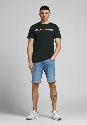 ECORP LOGO KURZARM 2 PACK - Print T-shirt - grau/schwarz