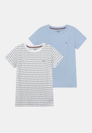 TEE 2 PACK - Pyžamový top - blue/white