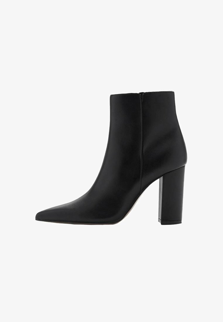 Mango Botines de tacón - black