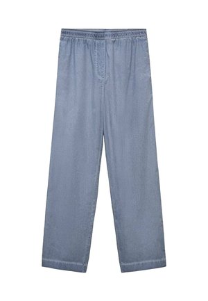 GARMENT-DYED LONG  - Pyjamasbyxor - blue