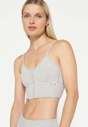 SOFT STRETCH - Top - light grey melee