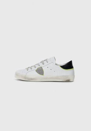 UNISEX - Sneakers laag - white/black/neon yellow/grey