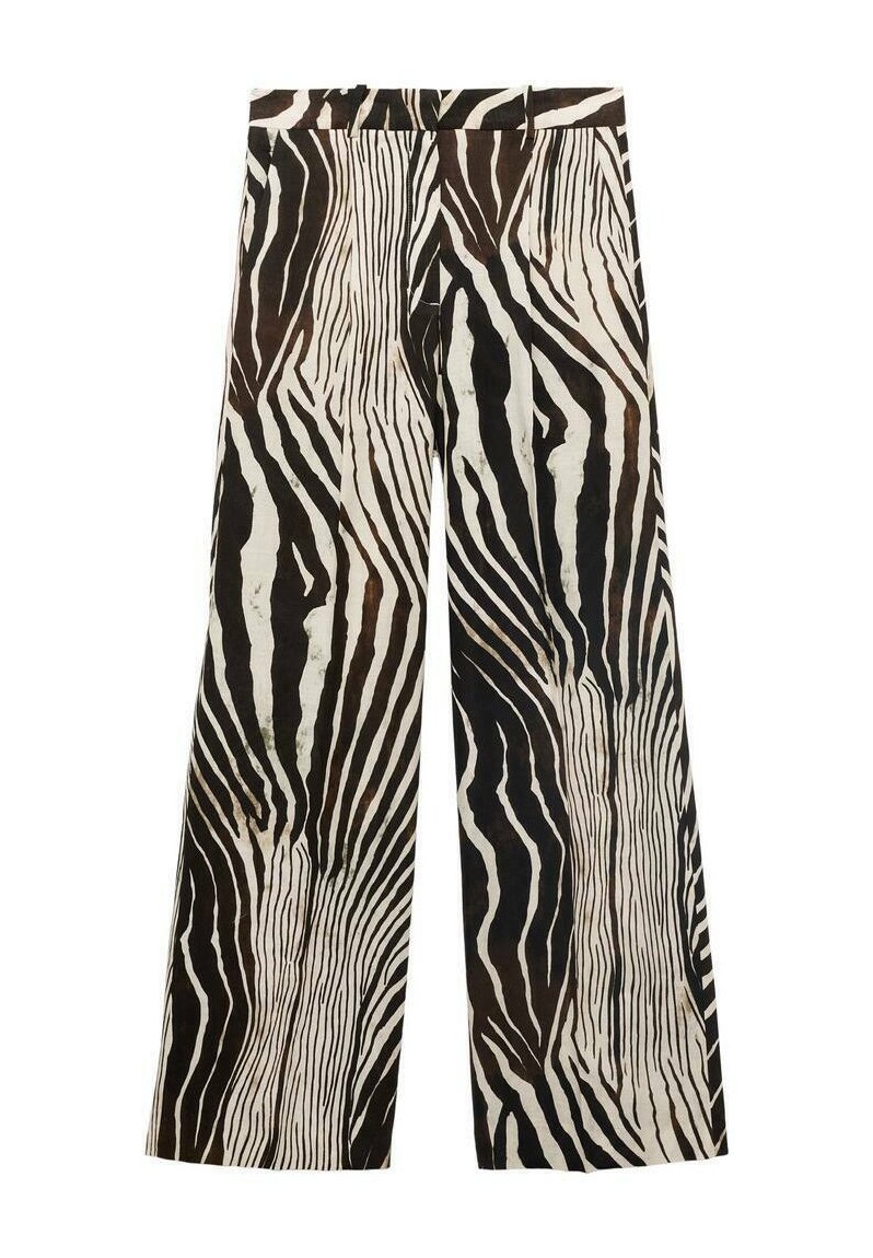 Mango ZEBRA Pantalones brown/marrón