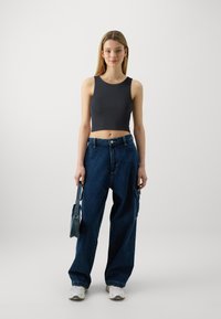 JDY JDYSOFIA CROP TANK 2 PACK - Top - black/snow white