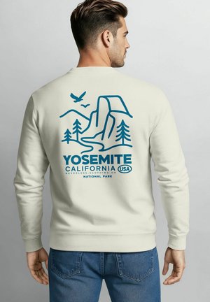 MIT BACKPRINT YOSEMITE CALIFORNIA - Sweatshirt - urban grey