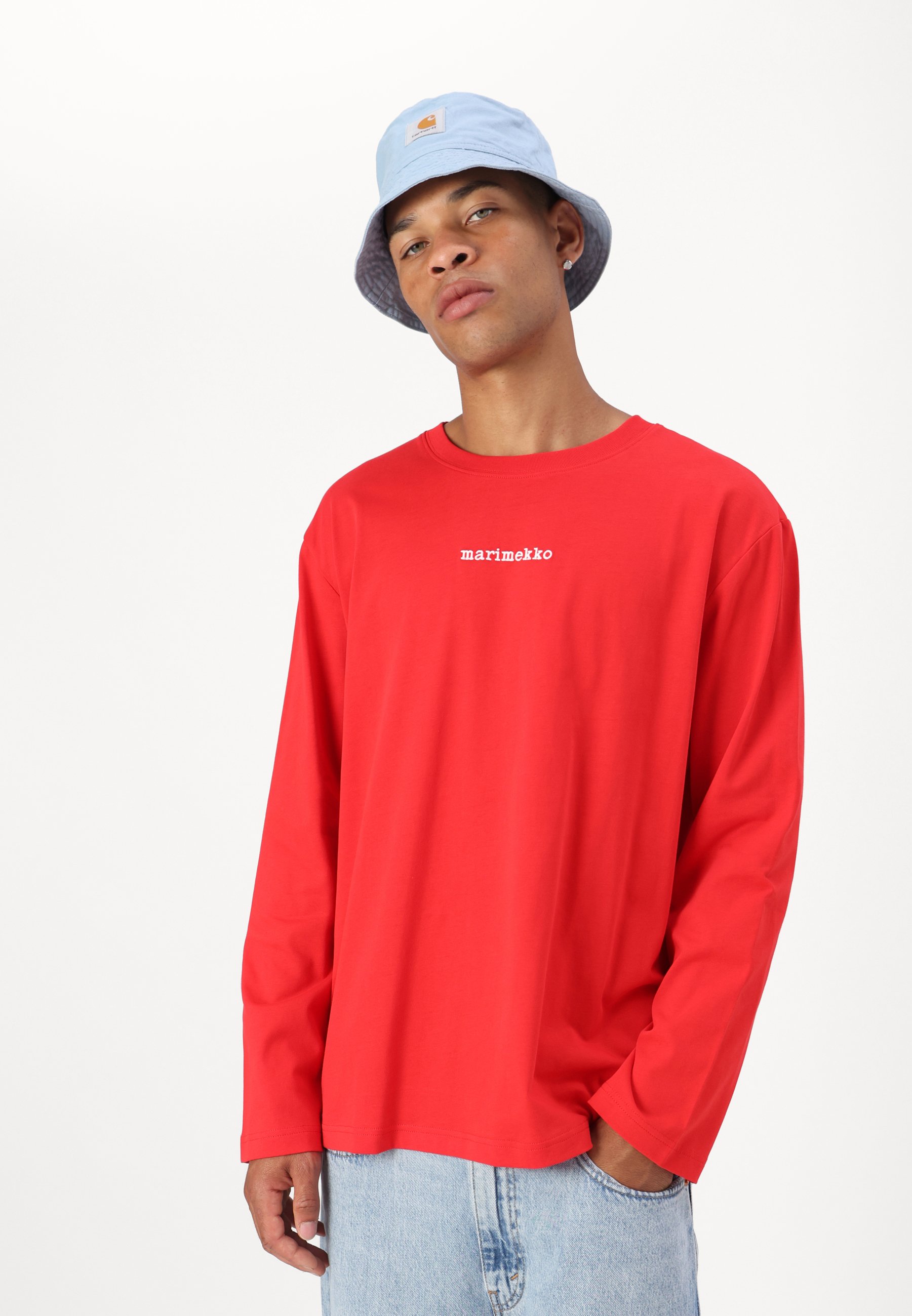 Marimekko BIITTI LOGO PLACEMENT UNISEX - Long sleeved top - red