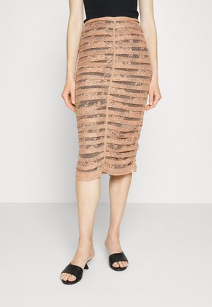 N°21 GONNA TESSUTO - Bleistiftrock - unito rosa nero