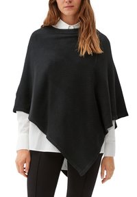 s.Oliver PONCHO - Cape - black