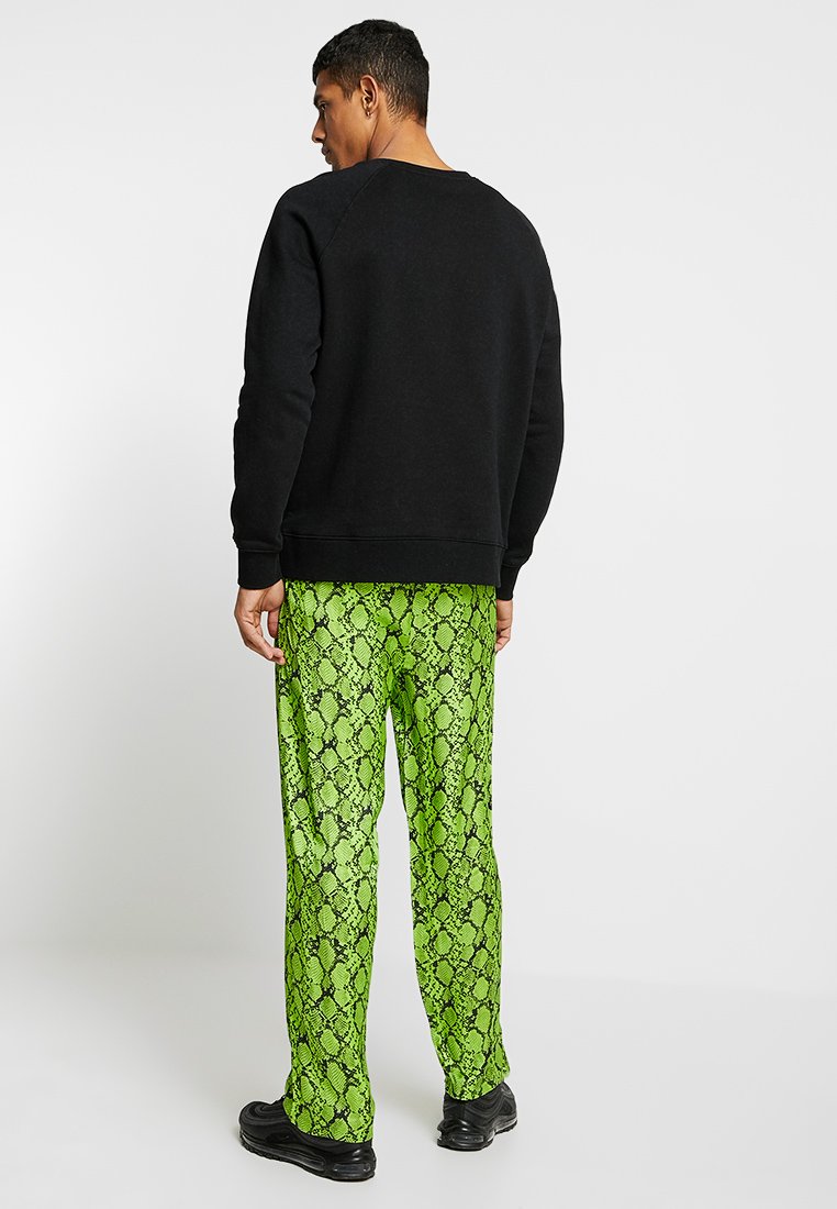 Jaded London SNAKESKIN PANT Bukse neon green Zalando.no Jaded London SNAKESKIN PANT Bukse neon green Zalando.no