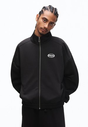 Mikina so zipsom - black