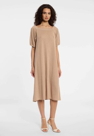 DARIA - Strickkleid - beige