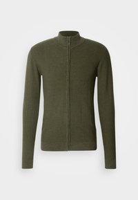 Chaqueta de punto - mottled olive