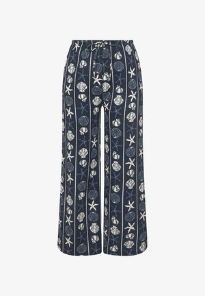 Yours Clothing, WIDE, granatowy